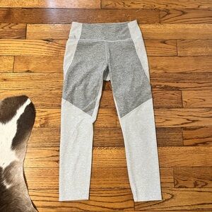 Gray color block leggings - Outdoor Voices, size S
